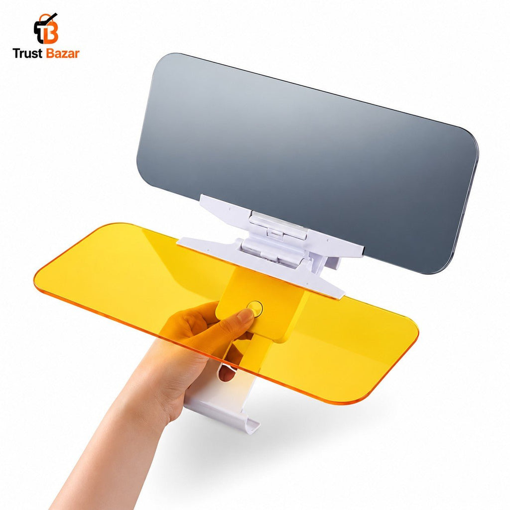 2-in-1 Anti Glare Car Sun Visor – Day & Night Driving Protection - IK LifeStyle