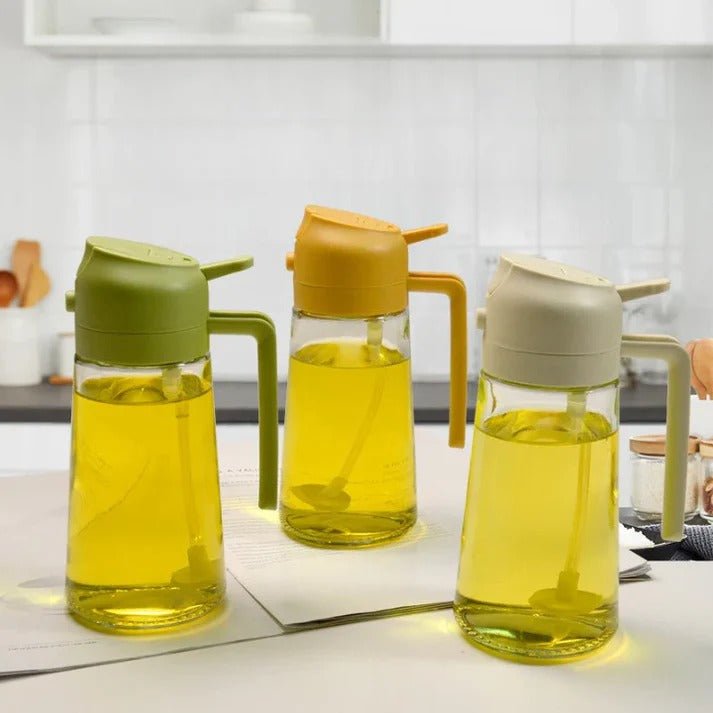 2 in 1 Glass Oil Sprayer & Dispenser | IK LifeStyle - IK LifeStyle