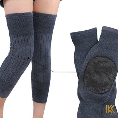 UltraSoft Thermal Leg Warmers - Fleece Padded Knee Support for Winter