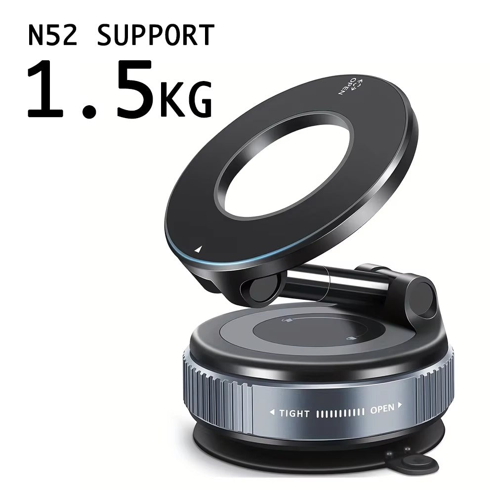 Foldable 3-Axis Car Phone Holder with 360° Rotation – Premium Dashboard Mount