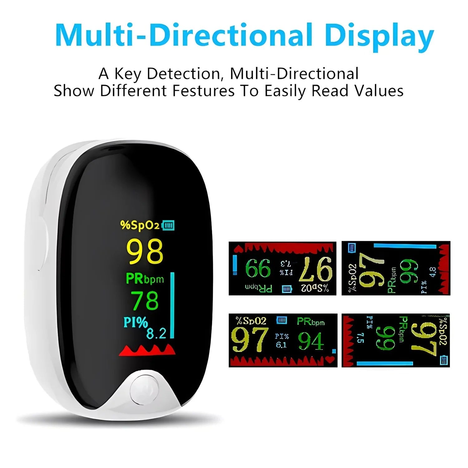 Digital Fingertip Pulse Oximeter – SpO2 & Heart Rate Monitor - IK LifeStyle