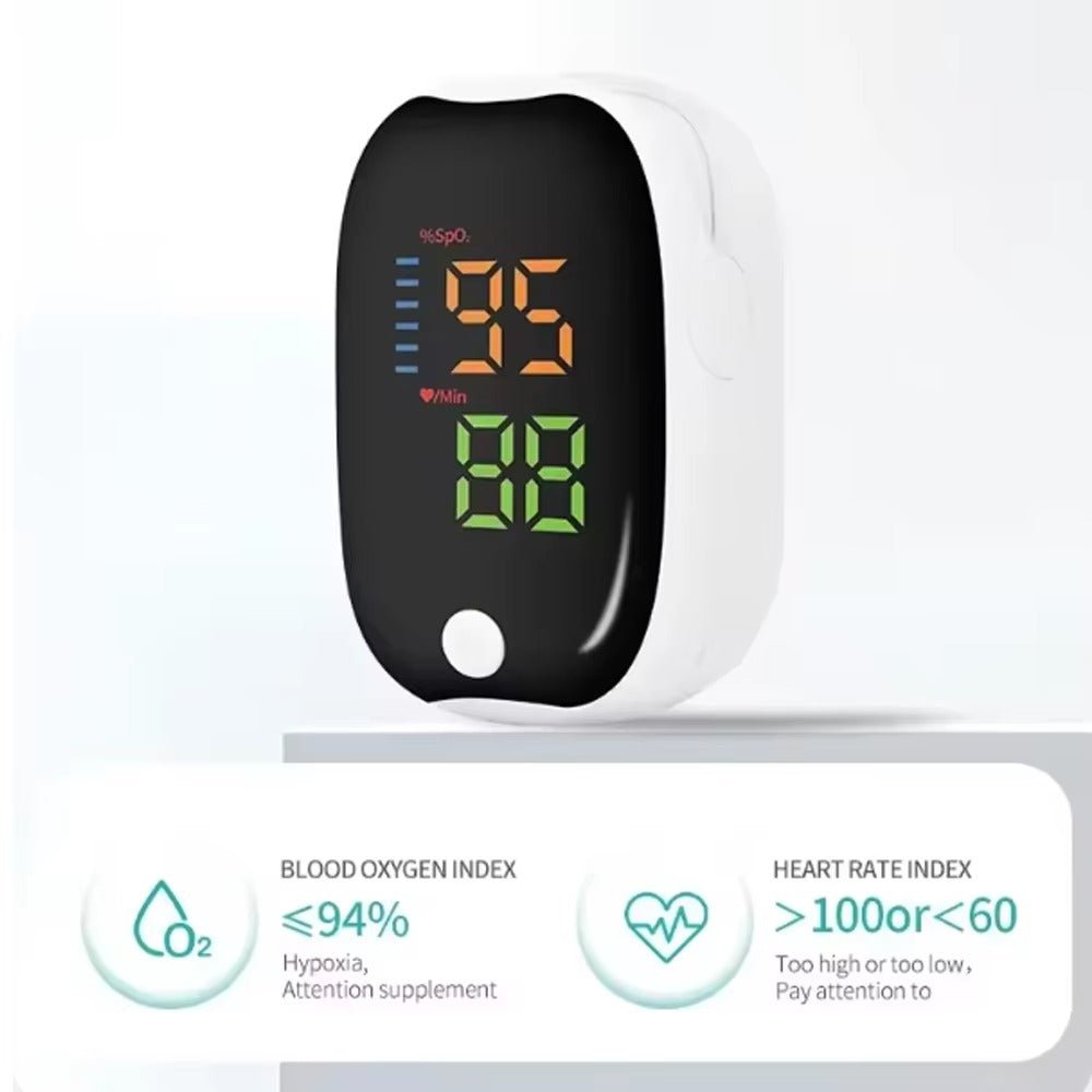 Digital Fingertip Pulse Oximeter – SpO2 & Heart Rate Monitor - IK LifeStyle