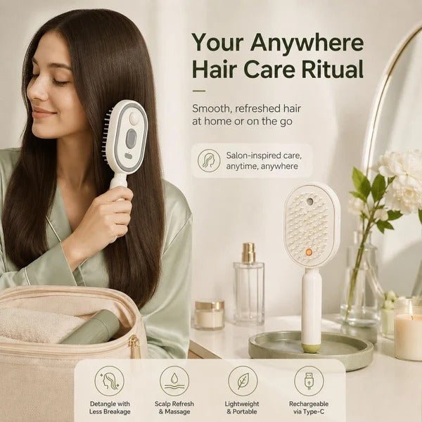 Electric Spray Air Cushion Massage Hair Brush - IK LifeStyle