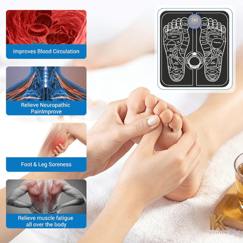 EMS Foot Massager Mat – Pain Relief, Relaxation & Blood Circulation | Ik LifeStyle - IK LifeStyle