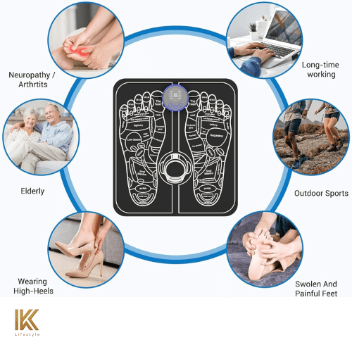 EMS Foot Massager Mat – Pain Relief, Relaxation & Blood Circulation | Ik LifeStyle - IK LifeStyle