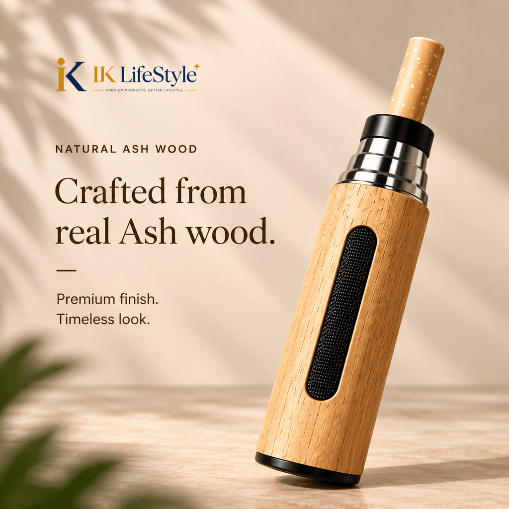 Portable Handheld Mini Wooden Cigarette Ashtray - IK LifeStyle