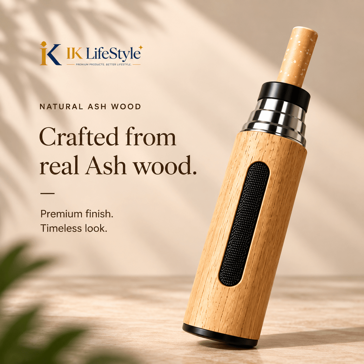 Portable Handheld Mini Wooden Cigarette Ashtray - IK LifeStyle