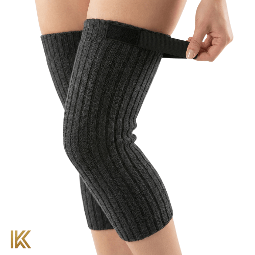 Premium Ribbed Thermal Leg Warmers – Adjustable, Soft & Winter - Ready - IK LifeStyle