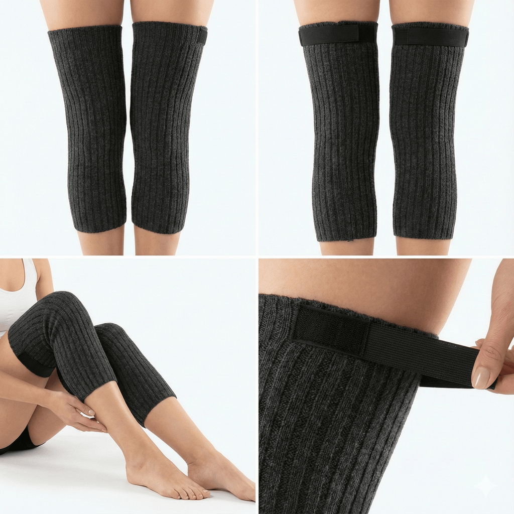 Premium Ribbed Thermal Leg Warmers – Adjustable, Soft & Winter - Ready - IK LifeStyle