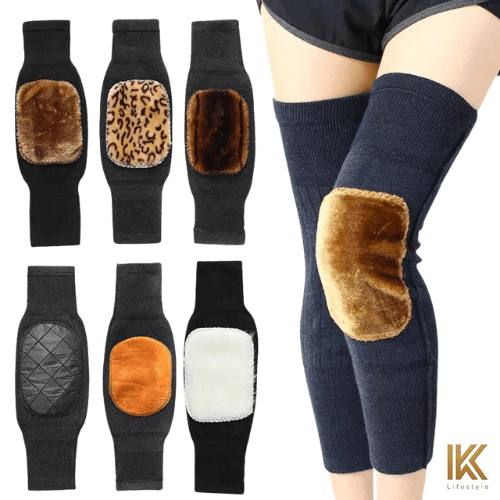 UltraSoft Thermal Leg Warmers - Fleece Padded Knee Support for Winter - IK LifeStyle