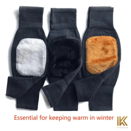 UltraSoft Thermal Leg Warmers - Fleece Padded Knee Support for Winter - IK LifeStyle